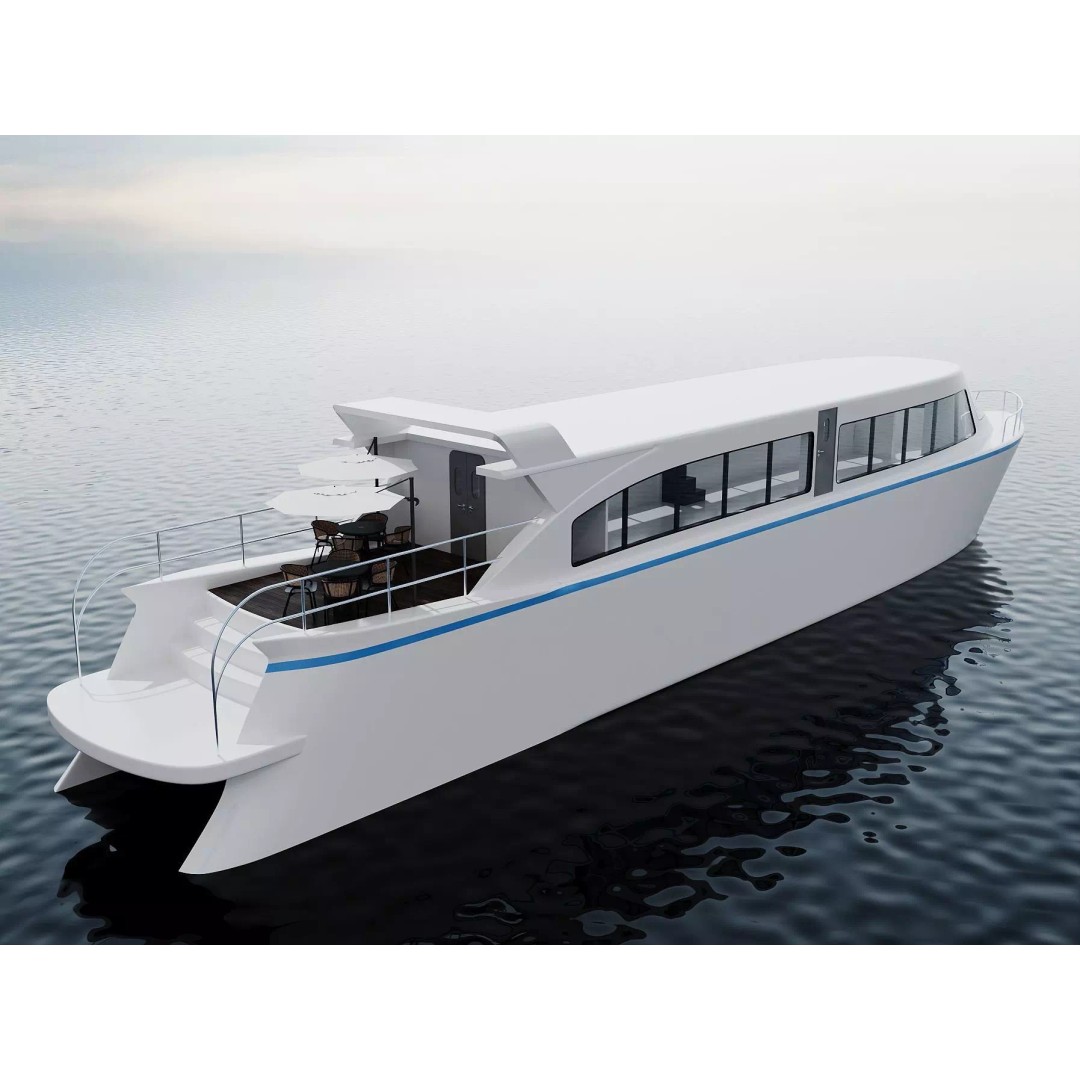 Modern Passenger Ferry 3D Model – Sleek Design, PBR Textures, FBX - View 4