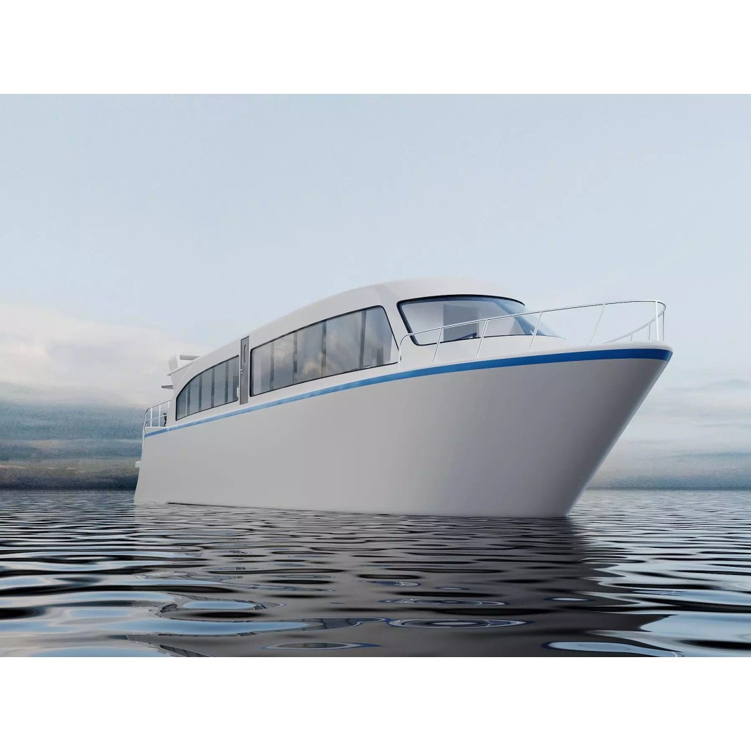 Modern Passenger Ferry 3D Model – Sleek Design, PBR Textures, FBX - View 6