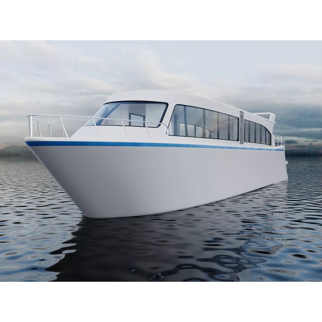 Modern Passenger Ferry 3D Model – Sleek Design, PBR Textures, FBX - View 7
