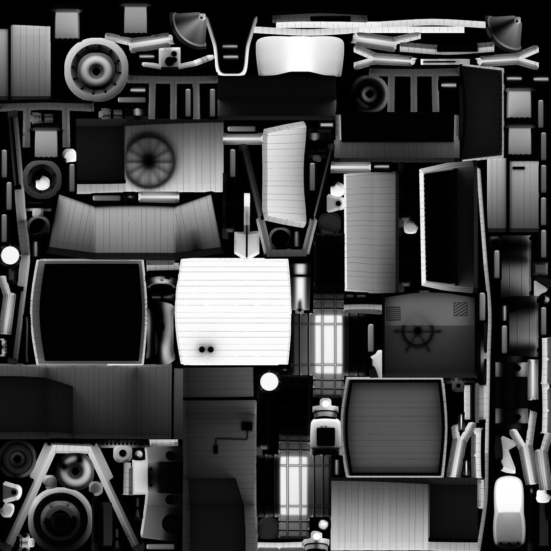 Motorboat 3D Model – Historical Fishing Boat, PBR Textures, FBX - View 28