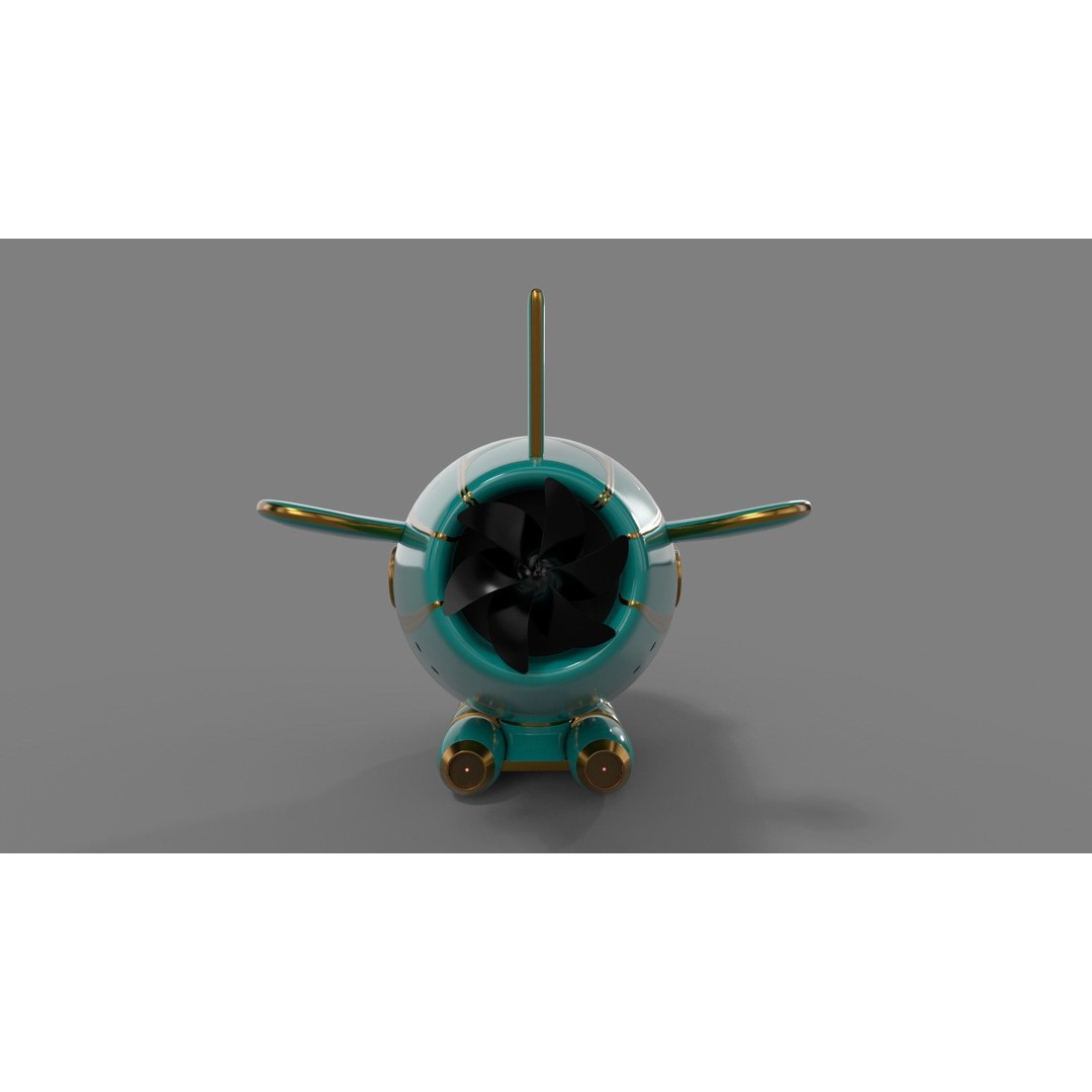 Personal Submersible 3D Model – Sleek Recreational Watercraft, FBX - View 5