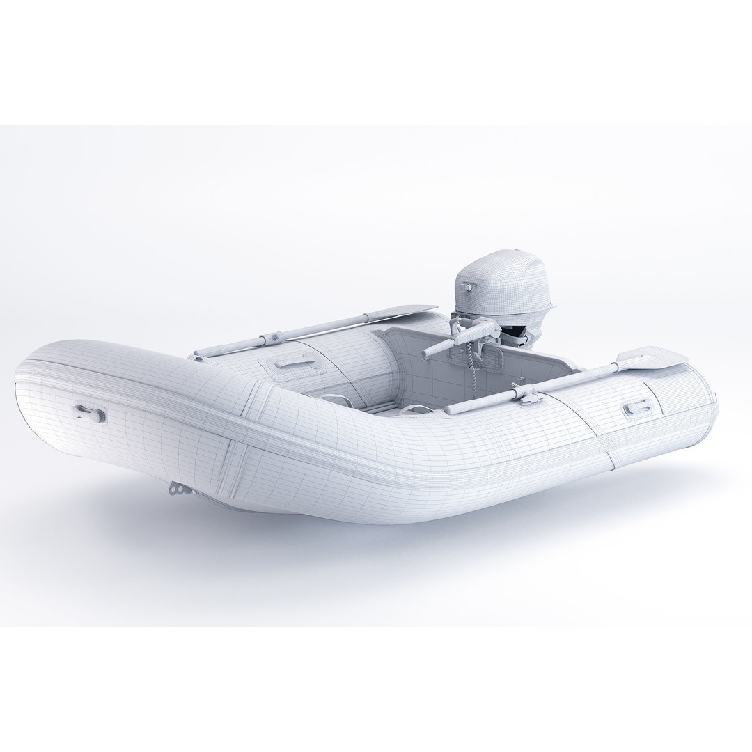 YAM 310S Boat 3D Model – Realistic High Poly Asset, FBX & More - View 10