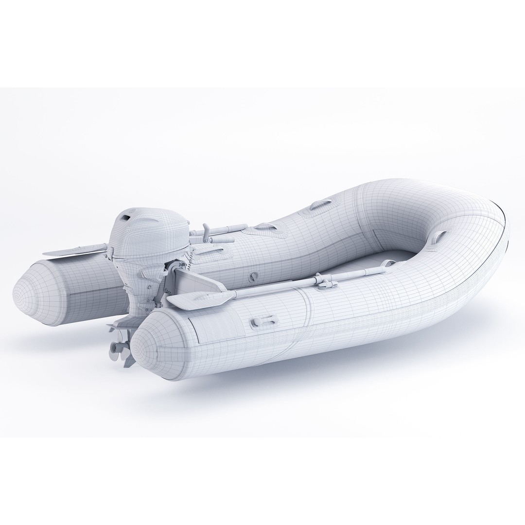 YAM 310S Boat 3D Model – Realistic High Poly Asset, FBX & More - View 11