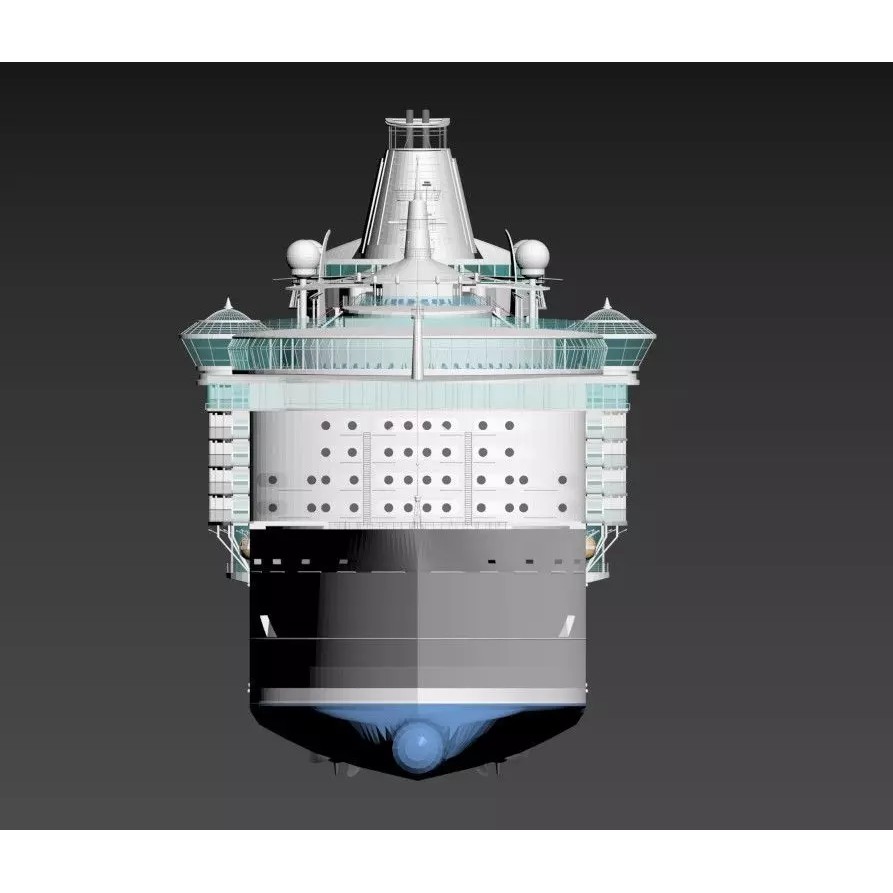 Oasis Class Cruise Ship 3D Model – High Poly Game Asset, FBX, PBR - View 9