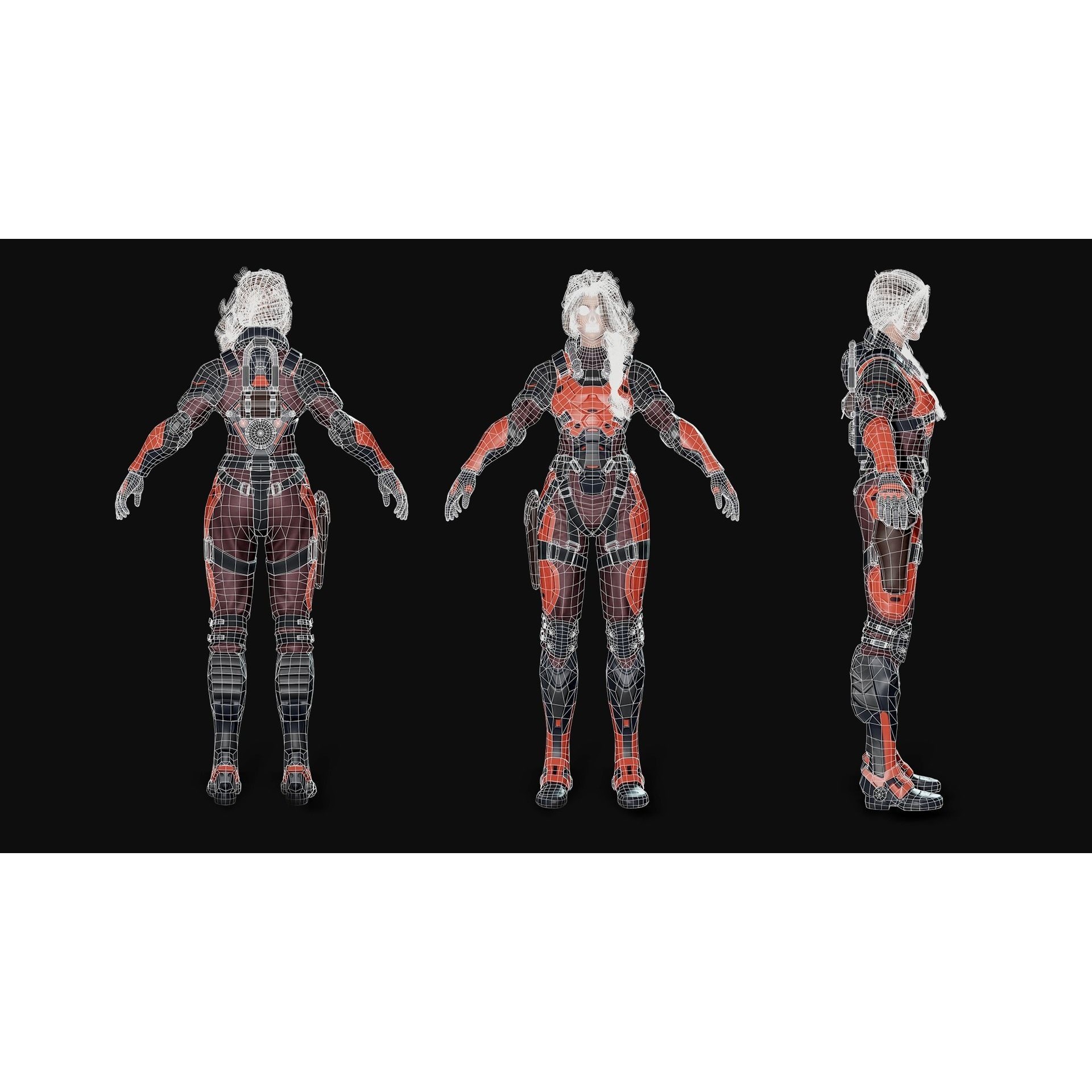Stellar Trooper - Low-Poly Game-Ready 3D Model