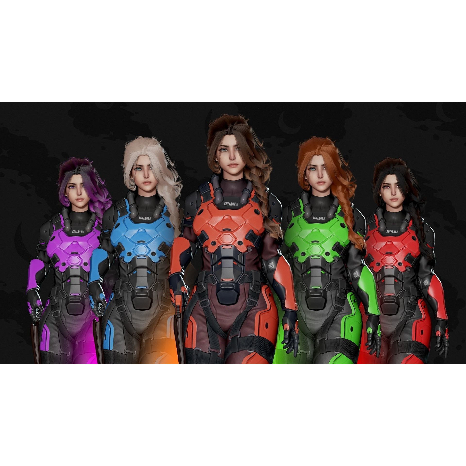 Stellar Trooper - Low-Poly Game-Ready 3D Model - View 11