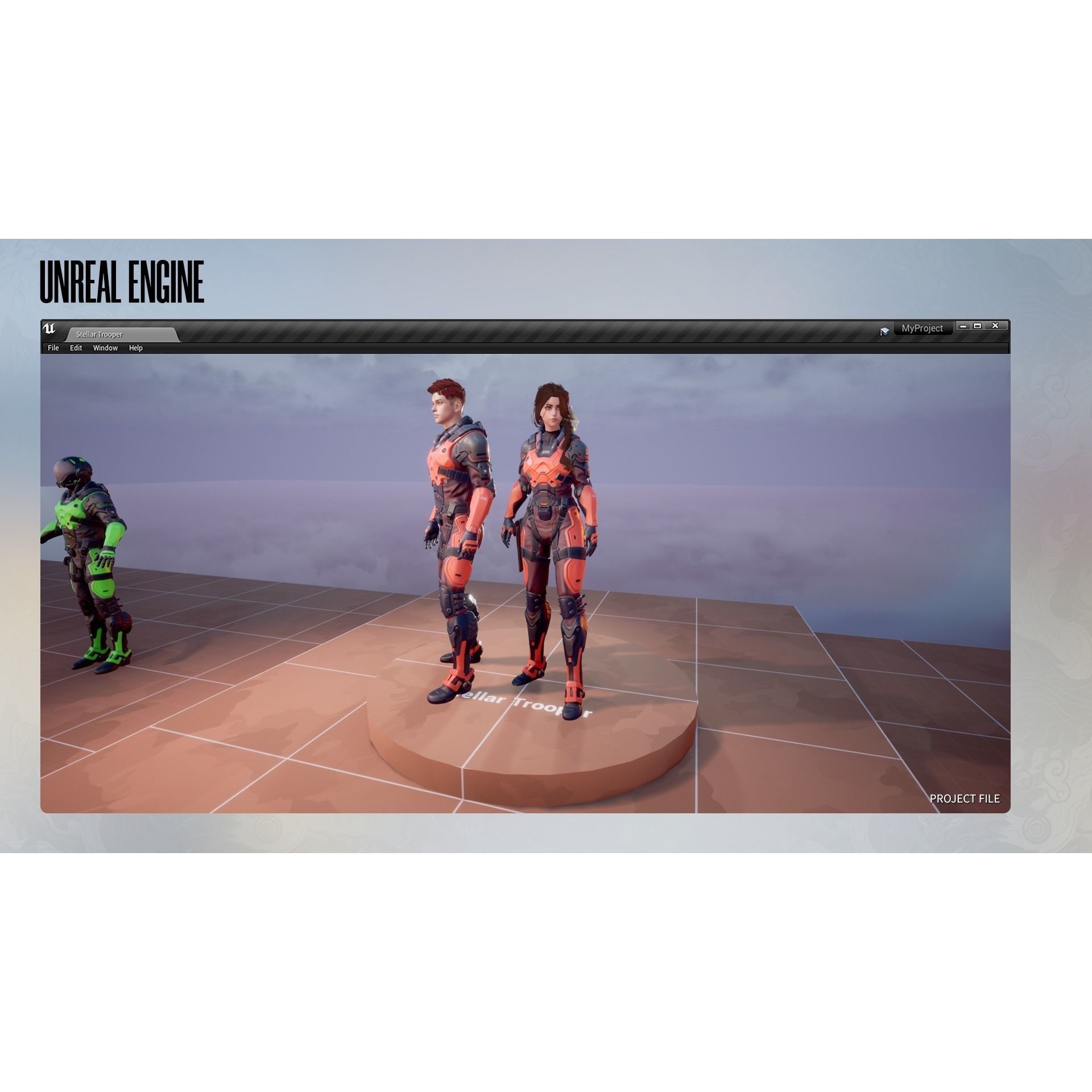 Stellar Trooper - Low-Poly Game-Ready 3D Model - View 22