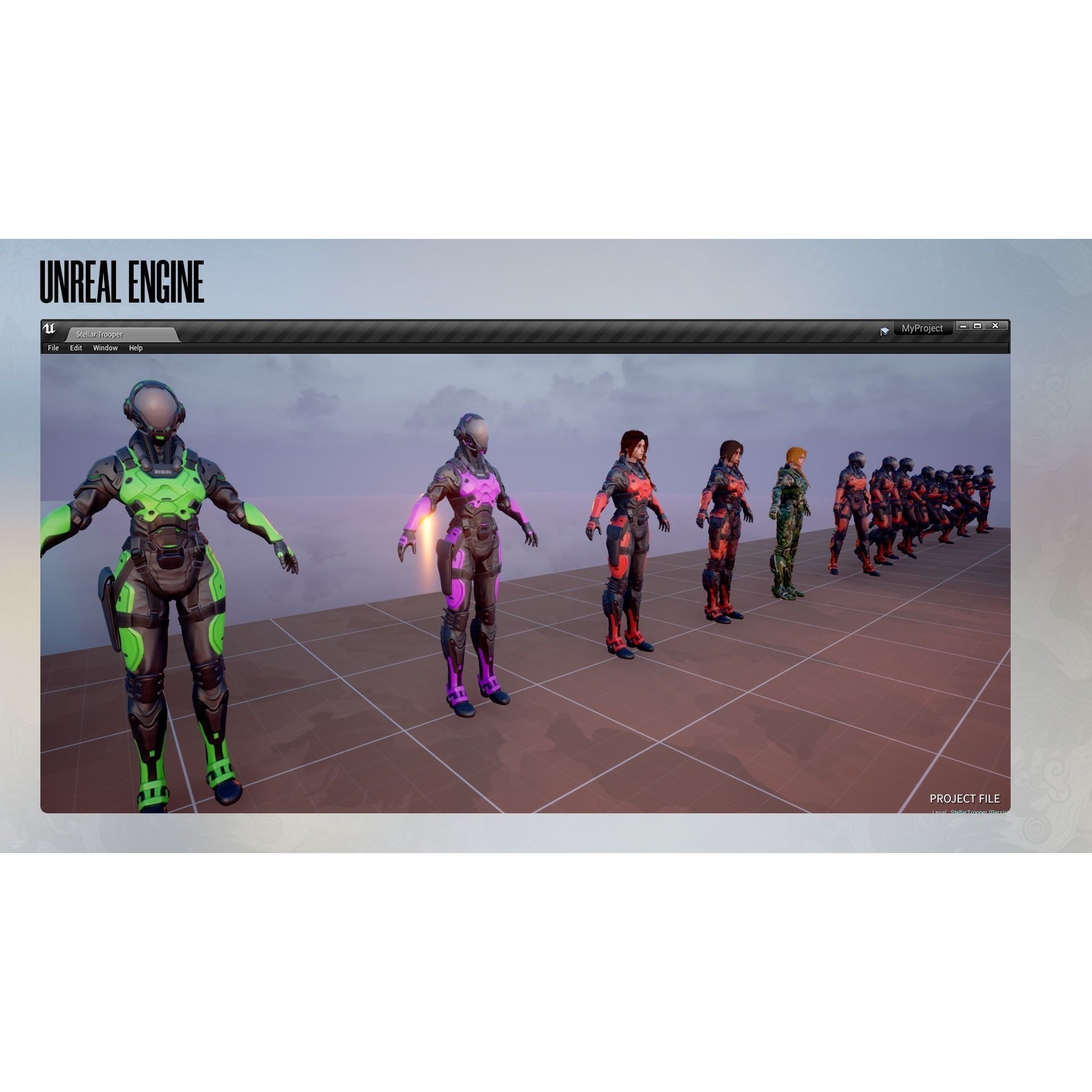 Stellar Trooper - Low-Poly Game-Ready 3D Model - View 24