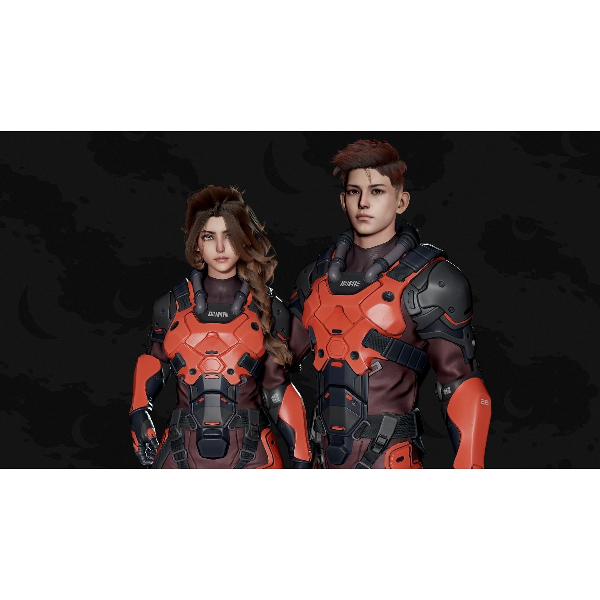 Stellar Trooper - Low-Poly Game-Ready 3D Model - View 3