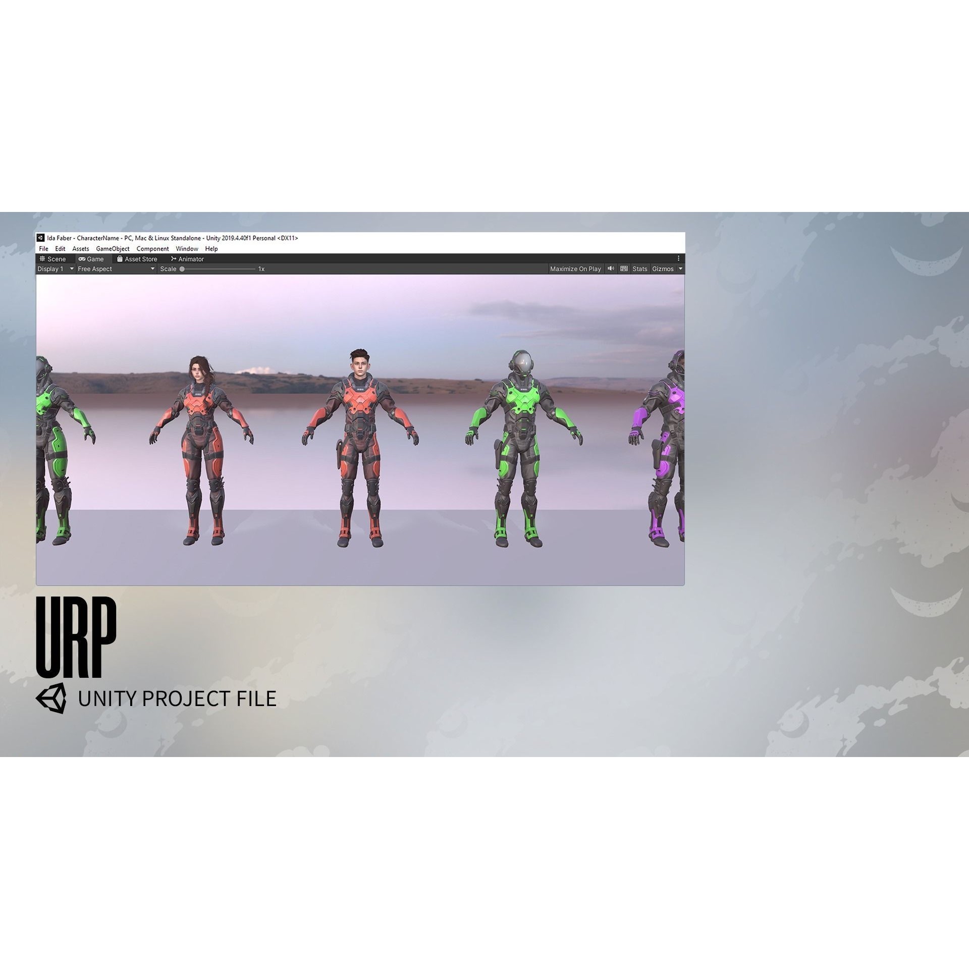 Stellar Trooper - Low-Poly Game-Ready 3D Model - View 34