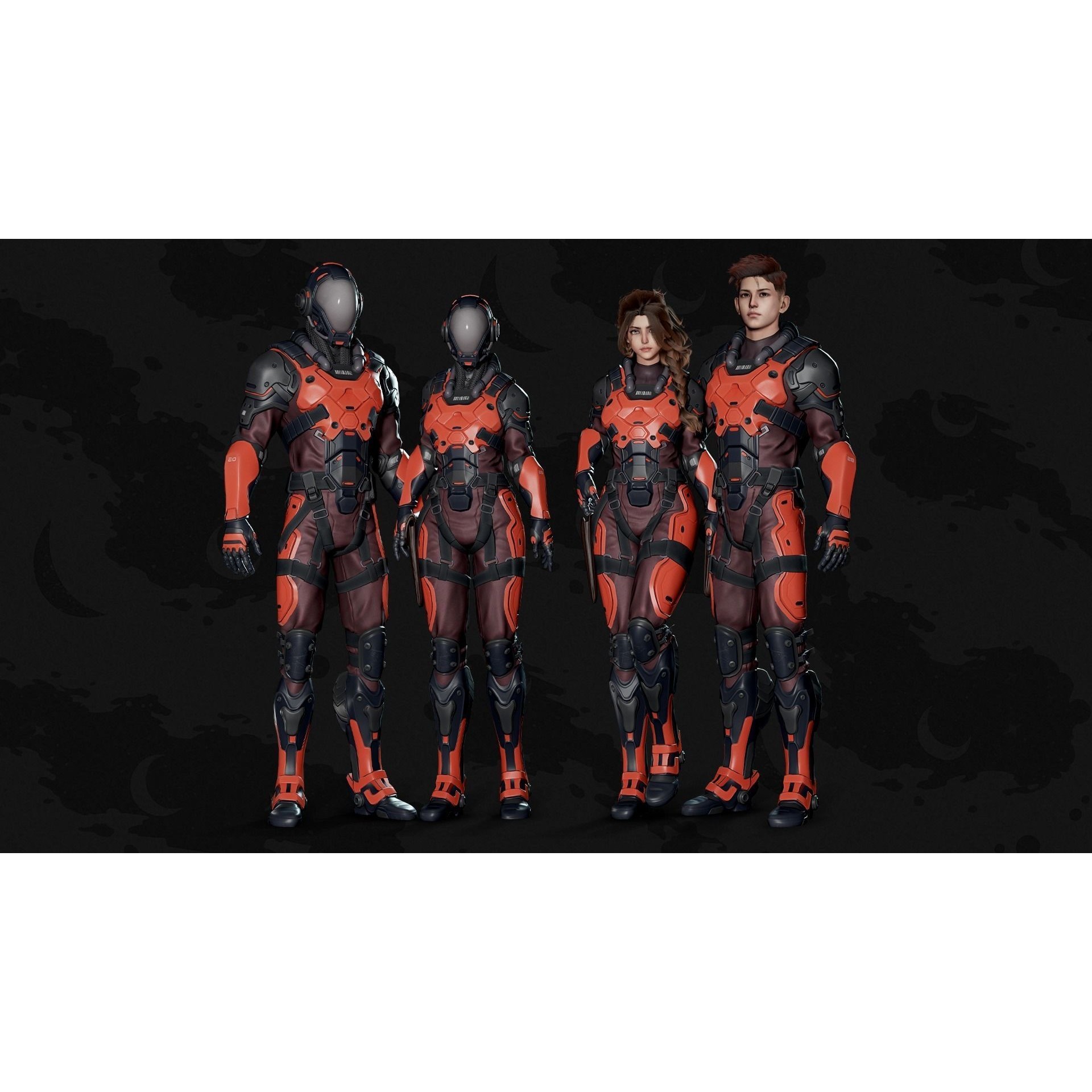 Stellar Trooper - Low-Poly Game-Ready 3D Model - View 9