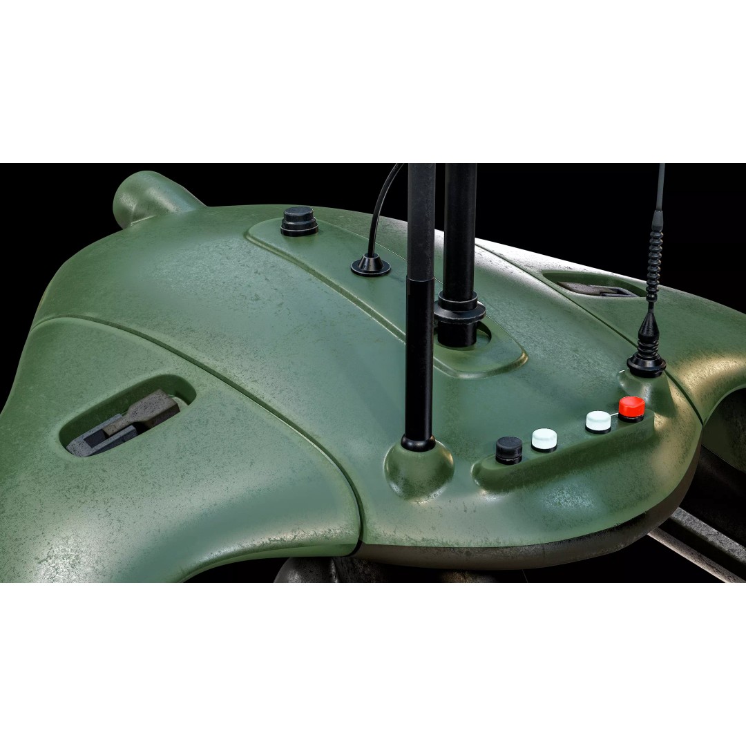 Sonobot 5 USV 3D Model – Low Poly Military Surface Drone, FBX - View 18