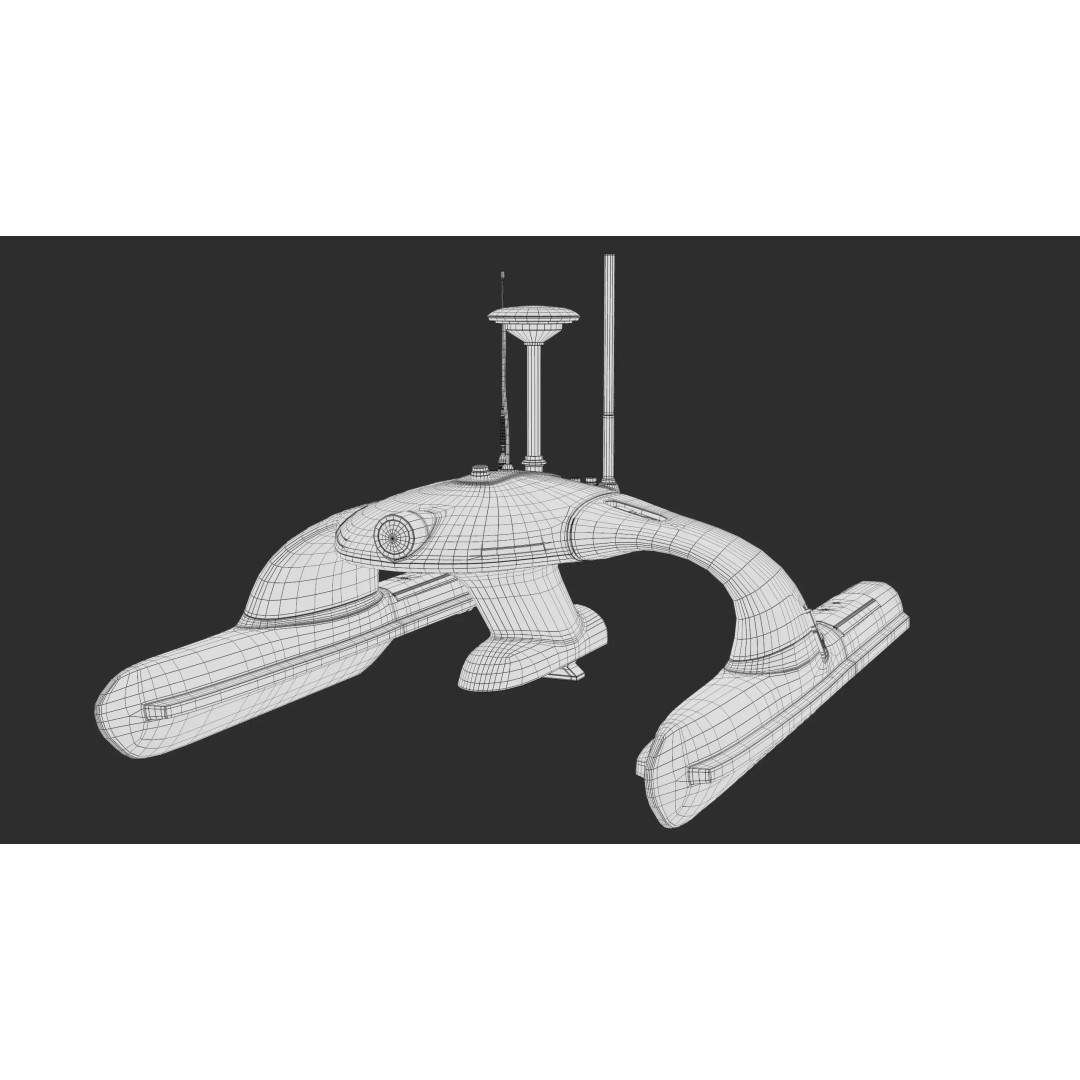 Sonobot 5 USV 3D Model – Low Poly Military Surface Drone, FBX - View 22