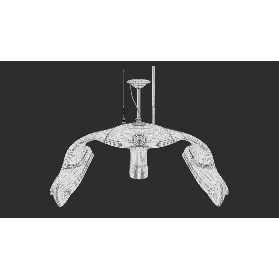 Sonobot 5 USV 3D Model – Low Poly Military Surface Drone, FBX - View 23