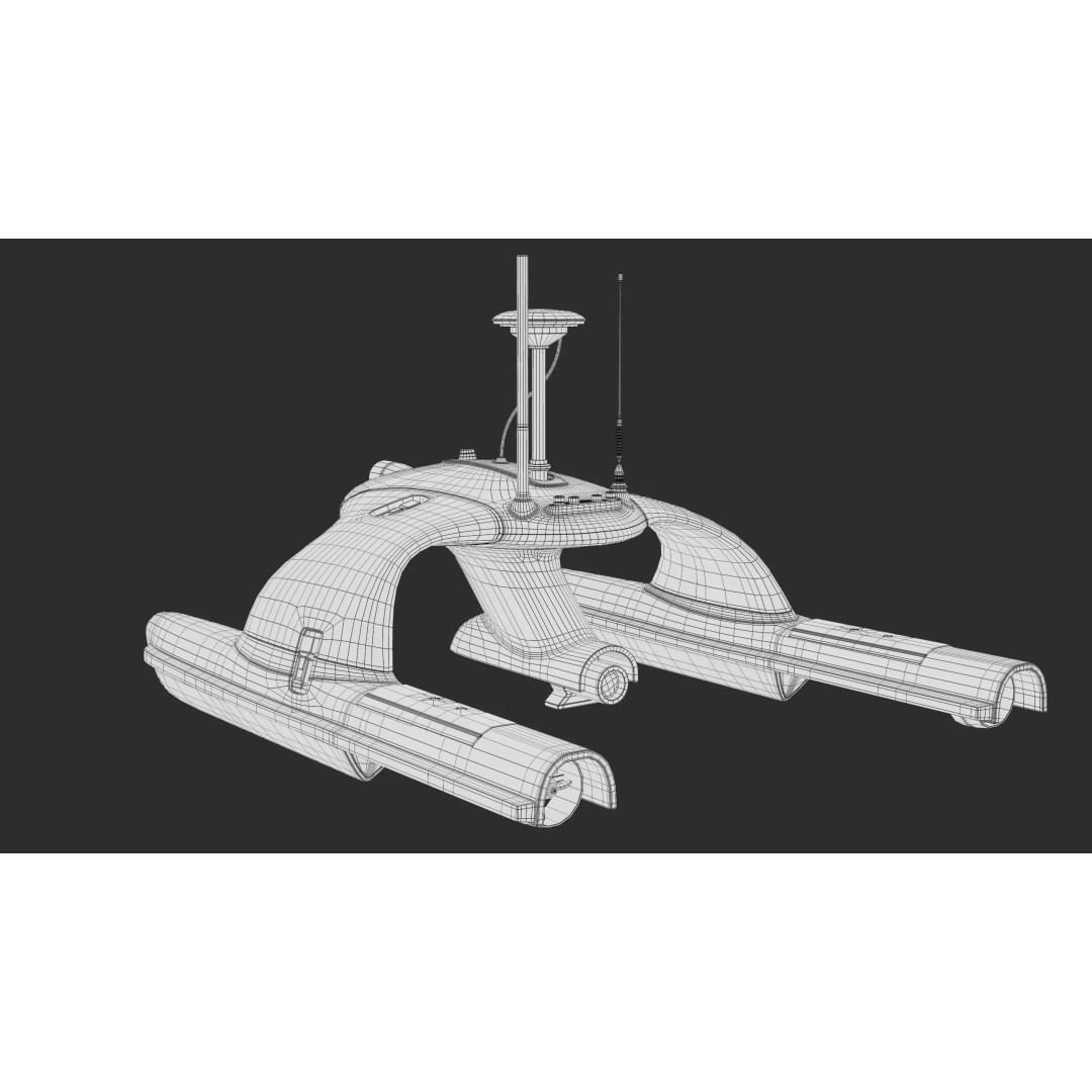 Sonobot 5 USV 3D Model – Low Poly Military Surface Drone, FBX - View 29