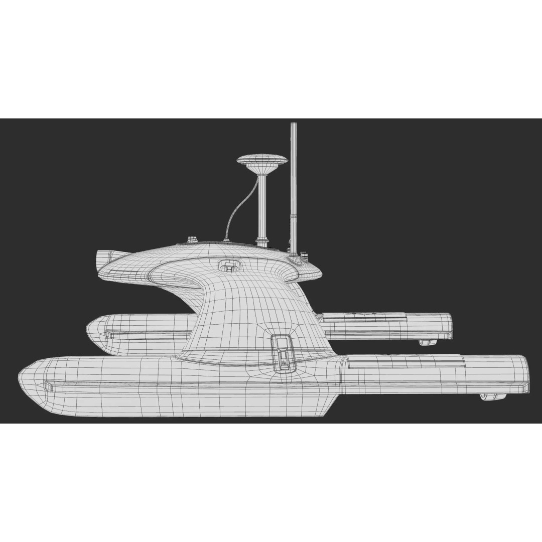 Sonobot 5 USV 3D Model – Low Poly Military Surface Drone, FBX - View 31