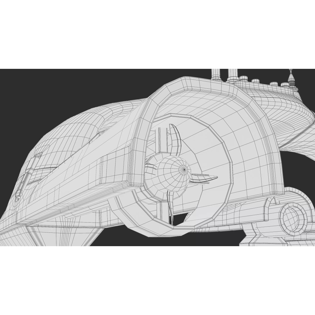 Sonobot 5 USV 3D Model – Low Poly Military Surface Drone, FBX - View 36