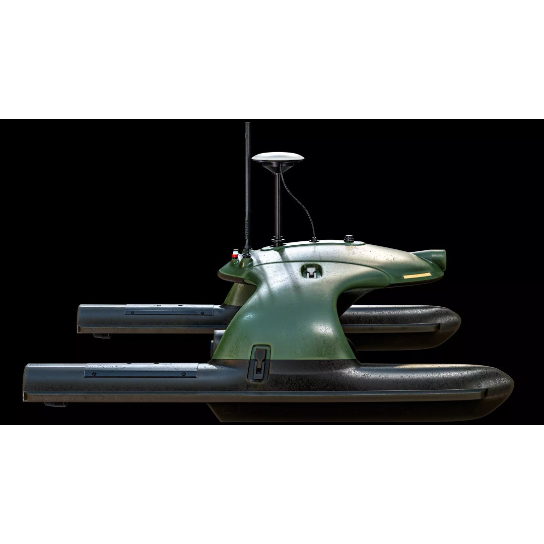 Sonobot 5 USV 3D Model – Low Poly Military Surface Drone, FBX - View 9