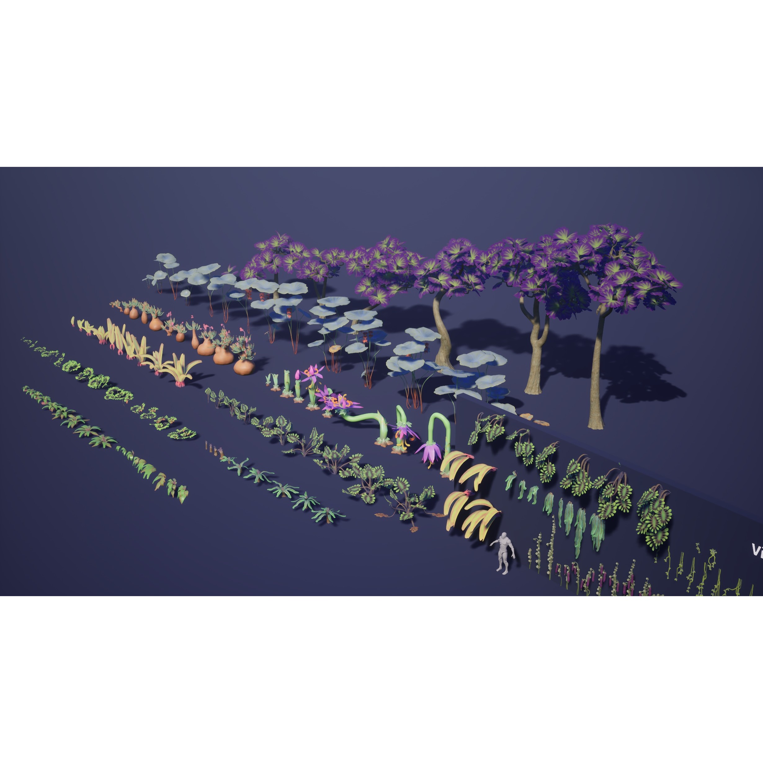 Alien Plants Pack - Low-Poly Game-Ready 3D Model - View 25