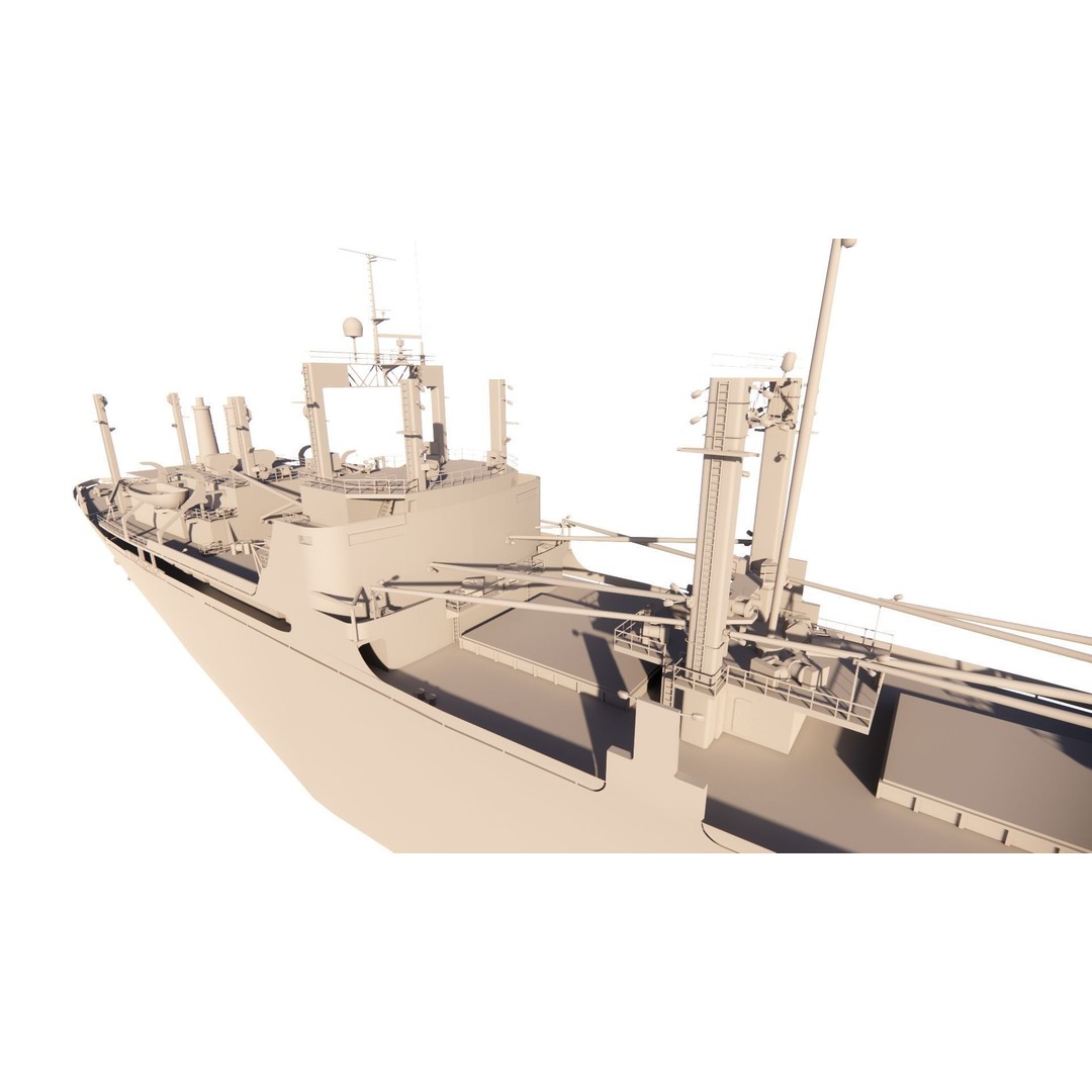 Bulk Carrier Ship 3D Model – Rigged Industrial Vessel, FBX, OBJ