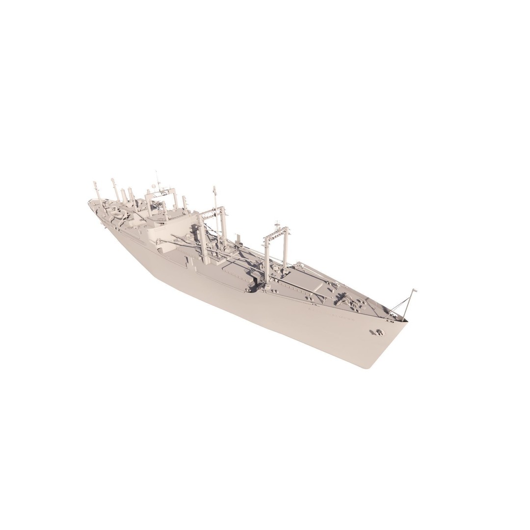 Bulk Carrier Ship 3D Model – Rigged Industrial Vessel, FBX, OBJ - View 13