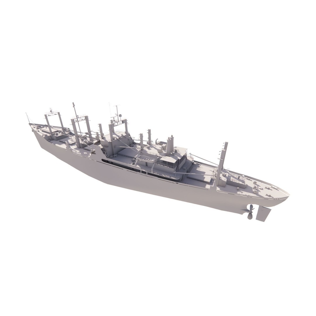 Bulk Carrier Ship 3D Model – Rigged Industrial Vessel, FBX, OBJ - View 18