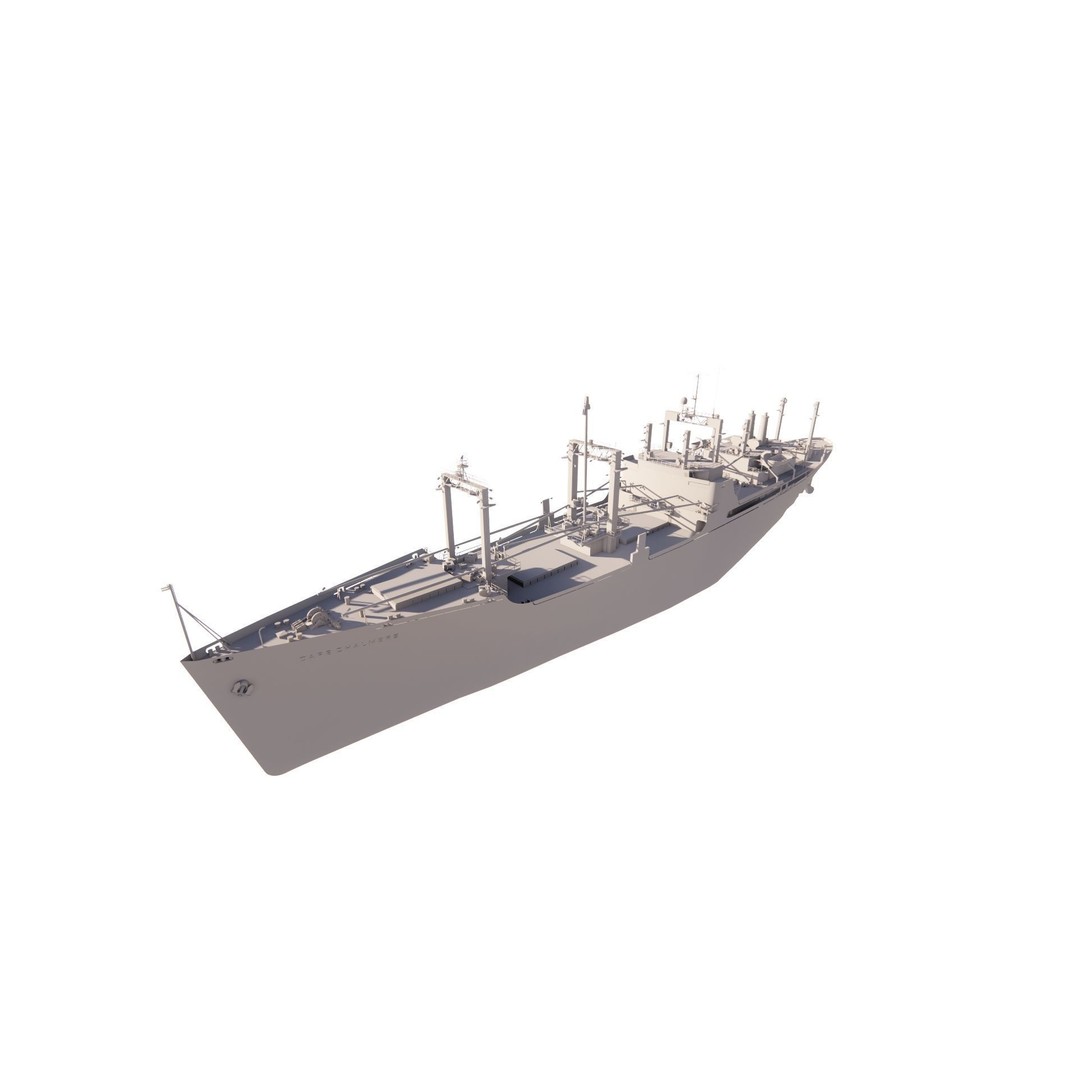 Bulk Carrier Ship 3D Model – Rigged Industrial Vessel, FBX, OBJ - View 21