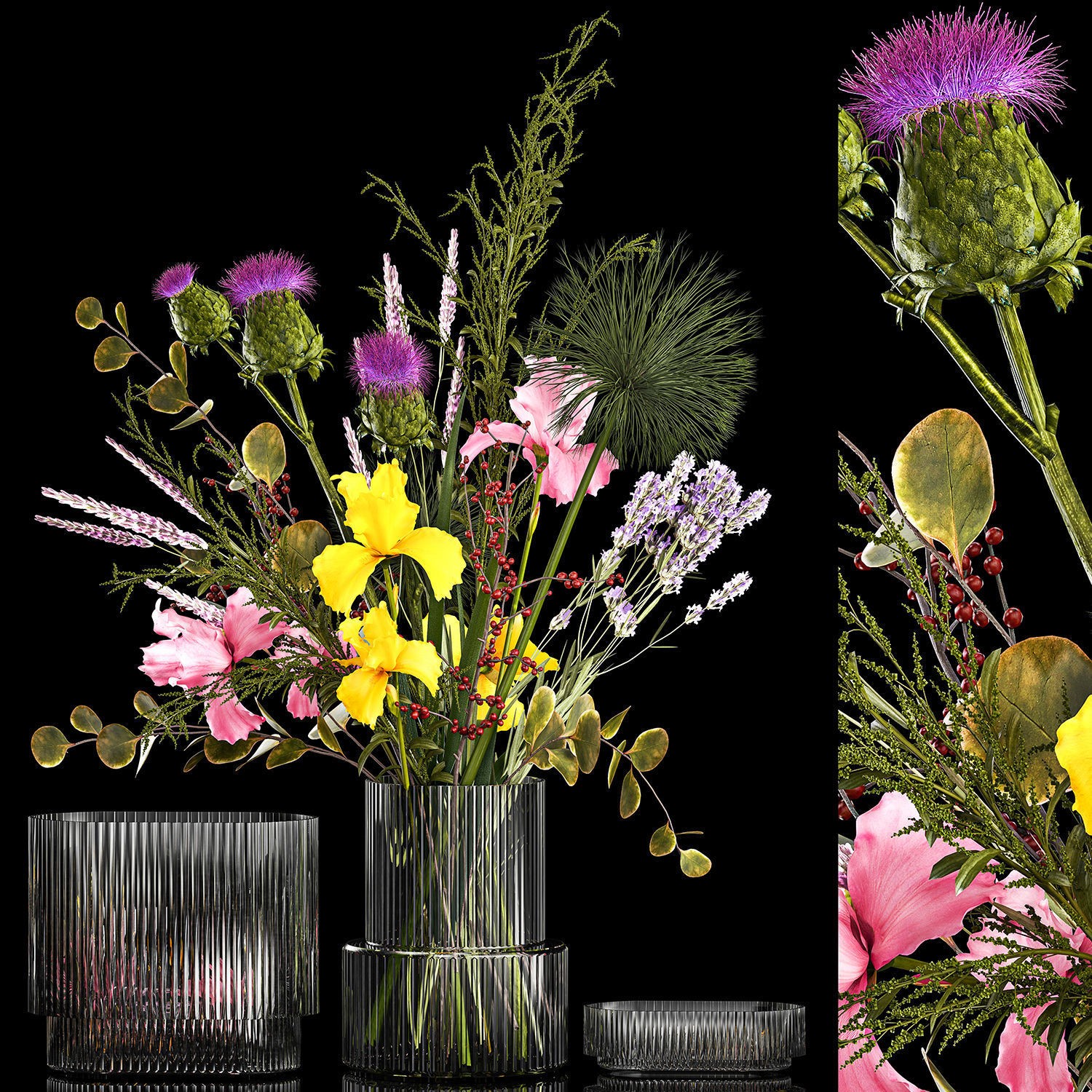 Collection of Flower Bouquets - Game-Ready 3D Model - View 13