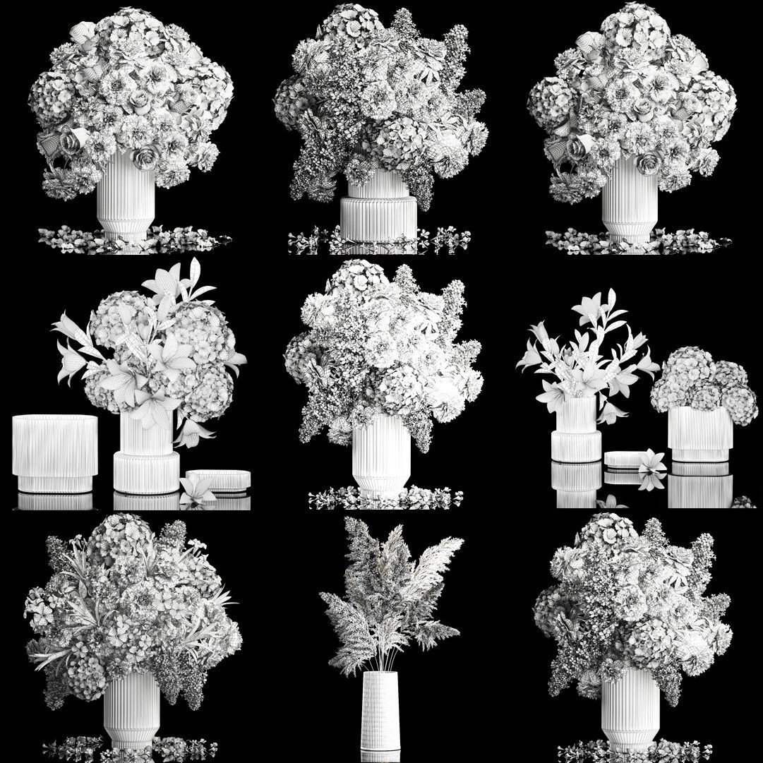 Collection of Flower Bouquets - Game-Ready 3D Model - View 17