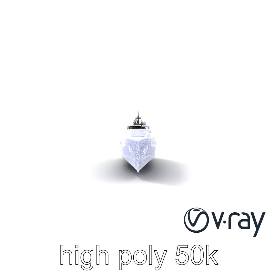 High-Tech Explorer Yacht 3D Model – Low Poly Game Asset, FBX - View 19