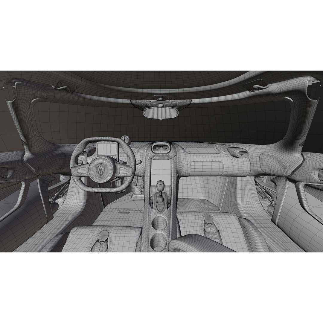 2021 Koenigsegg Jesko 3D Model – High Poly Game-Ready Asset, PBR