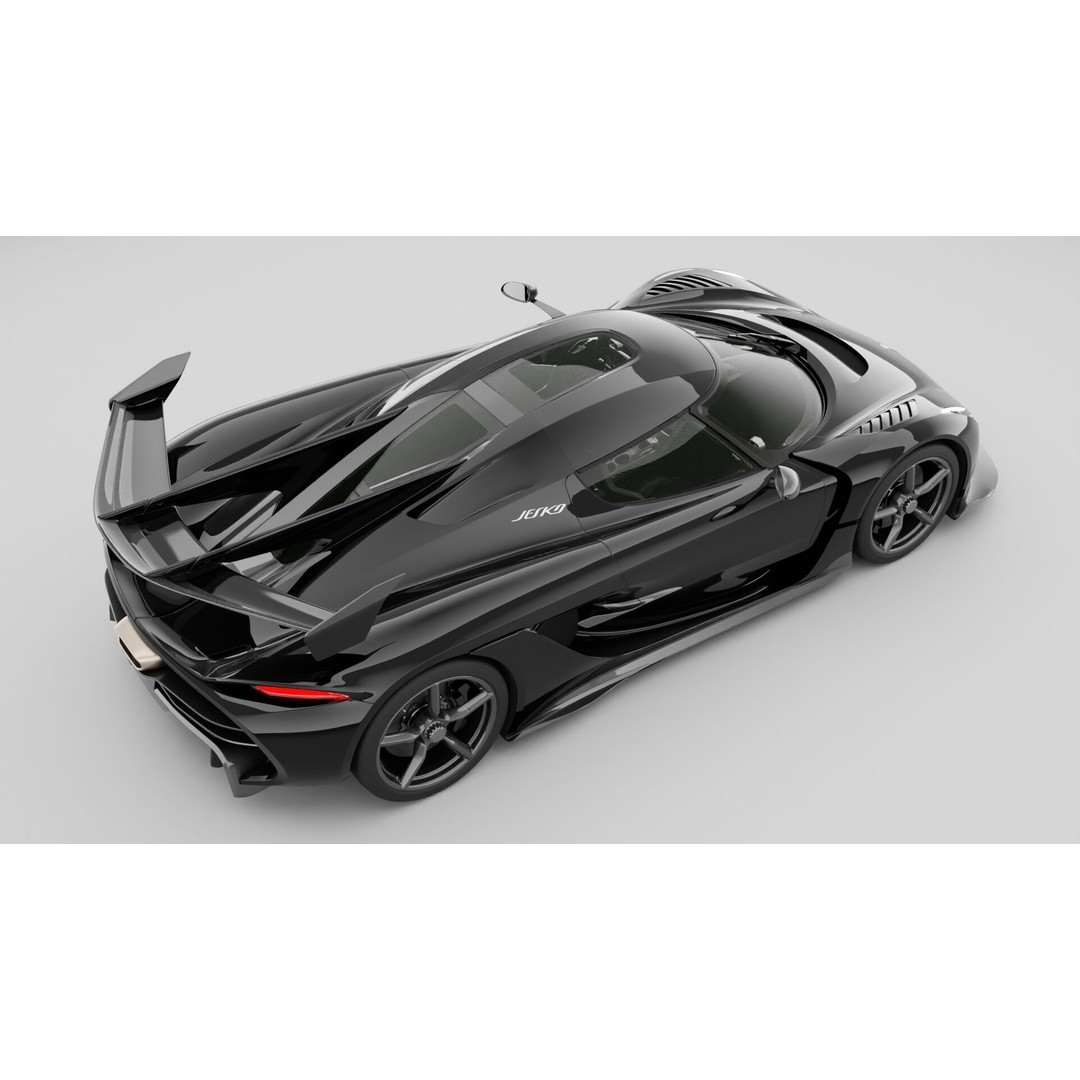 2021 Koenigsegg Jesko 3D Model – High Poly Game-Ready Asset, PBR - View 3
