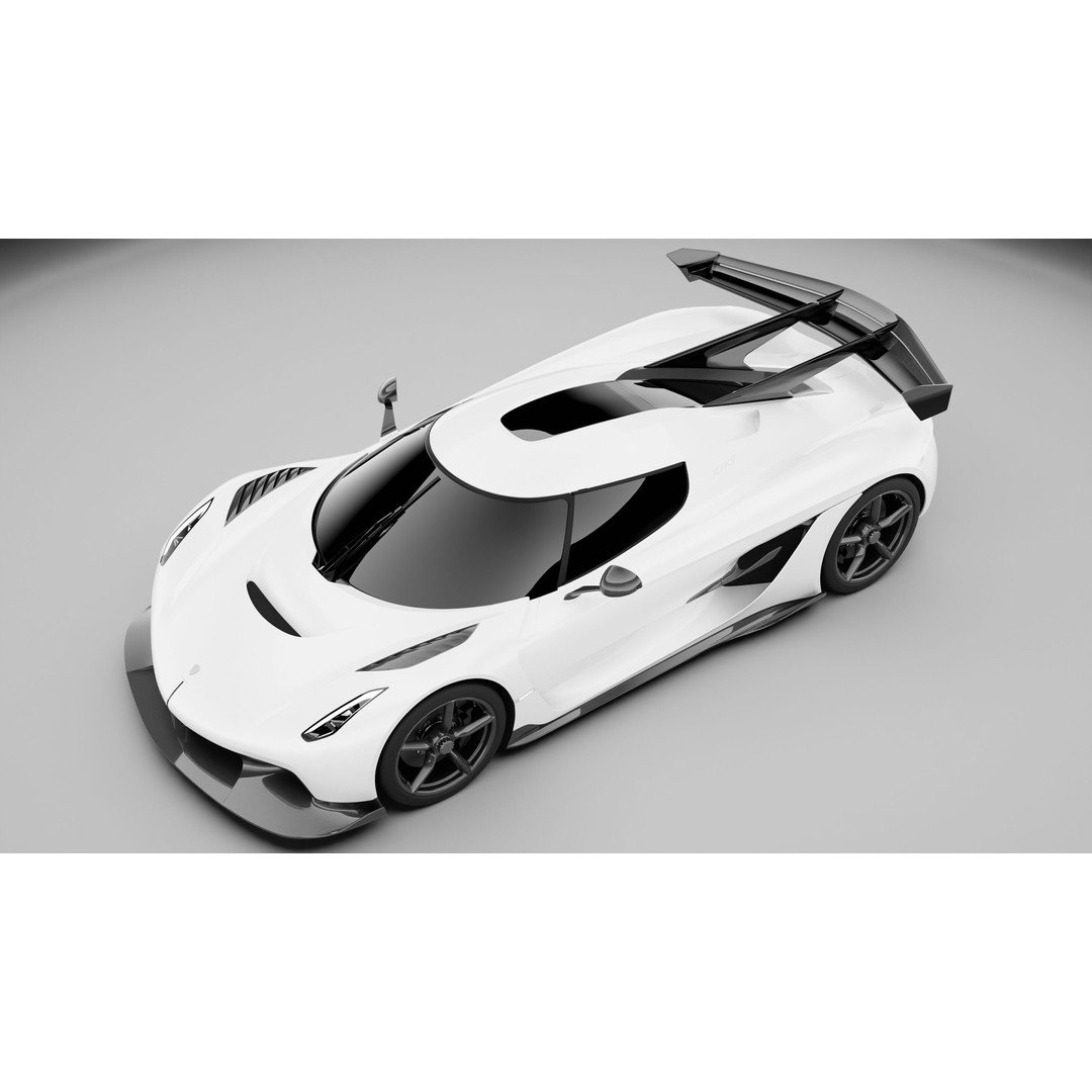 2021 Koenigsegg Jesko 3D Model – High Poly Game-Ready Asset, PBR - View 6