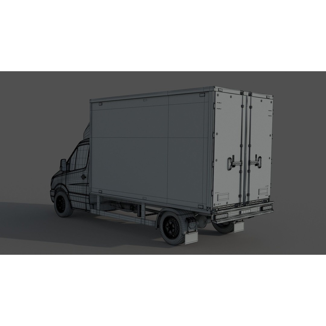 Mercedes Benz Sprinter 316 CDI 3D Model – High Poly Vehicle, FBX, OBJ