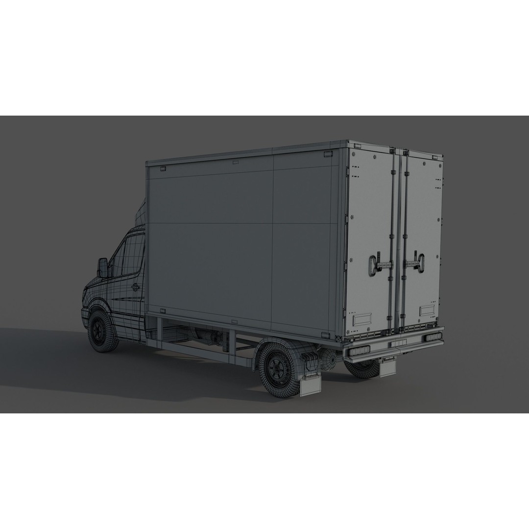 Mercedes Benz Sprinter 316 CDI 3D Model – High Poly Vehicle, FBX, OBJ - View 15