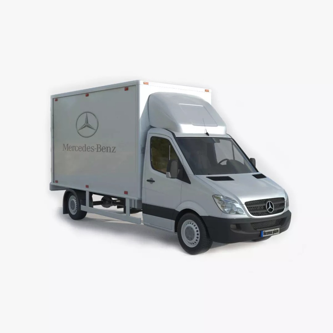 Mercedes Benz Sprinter 316 CDI 3D Model – High Poly Vehicle, FBX, OBJ - View 2