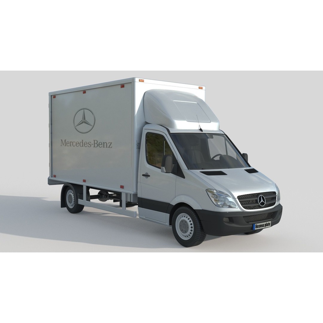 Mercedes Benz Sprinter 316 CDI 3D Model – High Poly Vehicle, FBX, OBJ - View 3