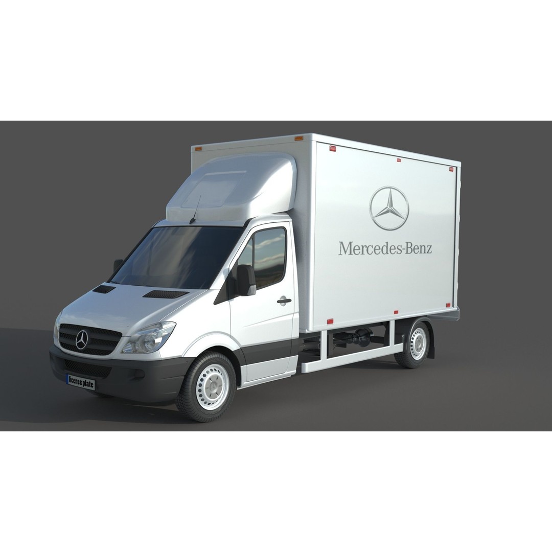 Mercedes Benz Sprinter 316 CDI 3D Model – High Poly Vehicle, FBX, OBJ - View 6