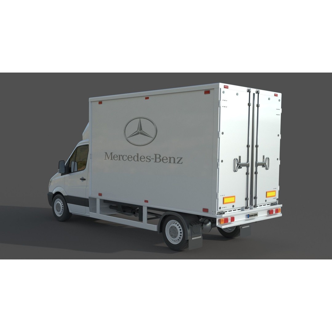 Mercedes Benz Sprinter 316 CDI 3D Model – High Poly Vehicle, FBX, OBJ - View 7