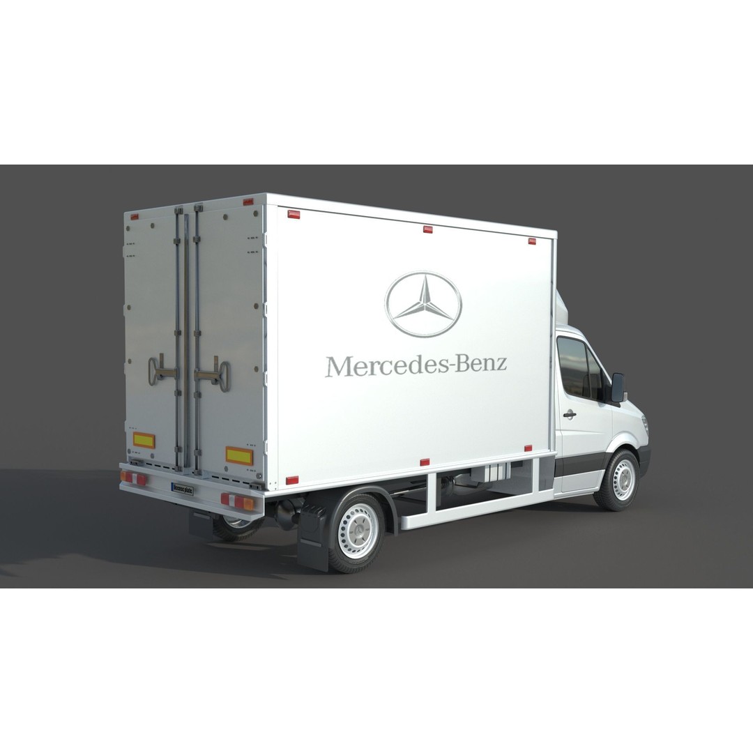 Mercedes Benz Sprinter 316 CDI 3D Model – High Poly Vehicle, FBX, OBJ - View 8