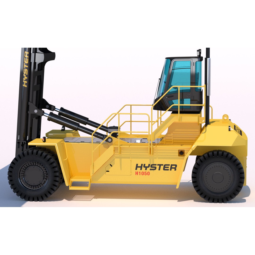 Hyster H1050 Container Handler 3D Model – High Poly Industrial Vehicle, FBX - View 7