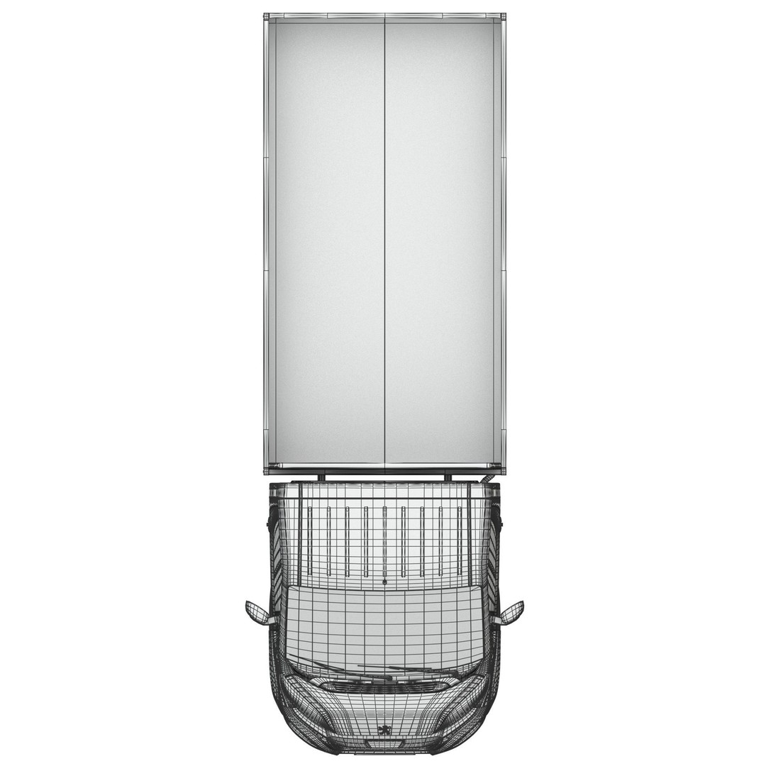 Peugeot Boxer 3D Model – Flatbed Commercial Vehicle, FBX, OBJ - View 23