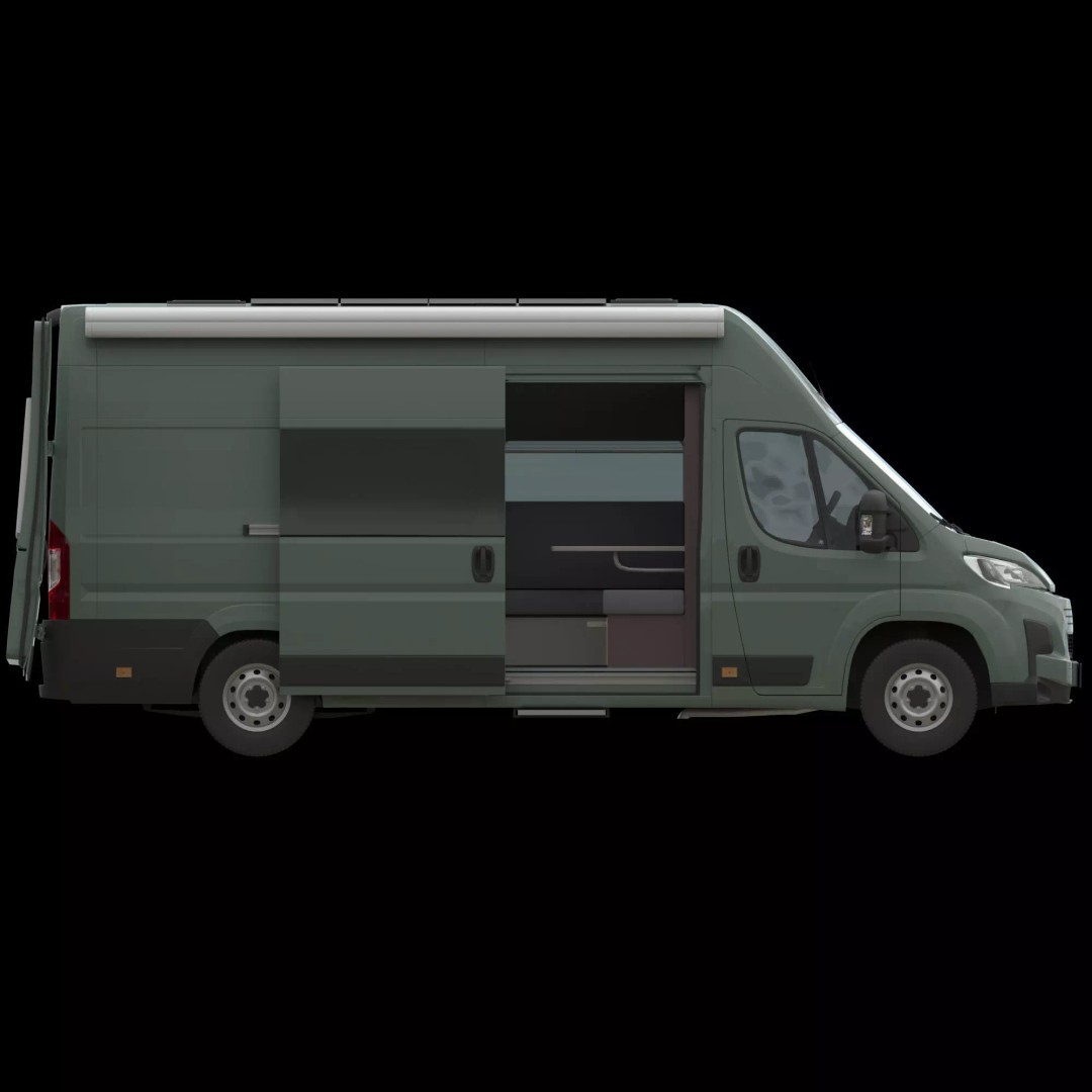 Camper Van L4H3 3D Model – Detailed Vehicle for Archviz and Animation - View 11