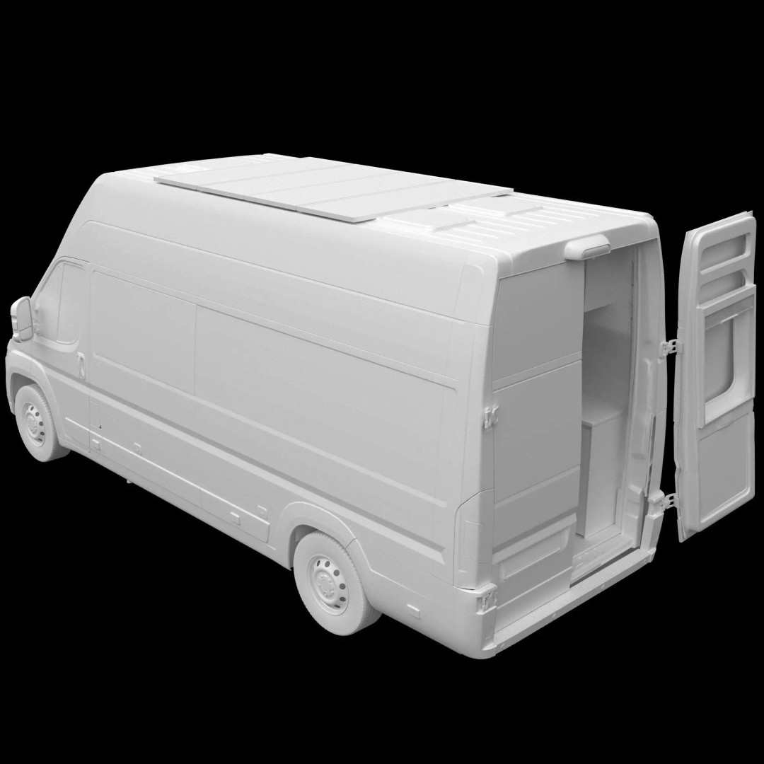 Camper Van L4H3 3D Model – Detailed Vehicle for Archviz and Animation - View 15