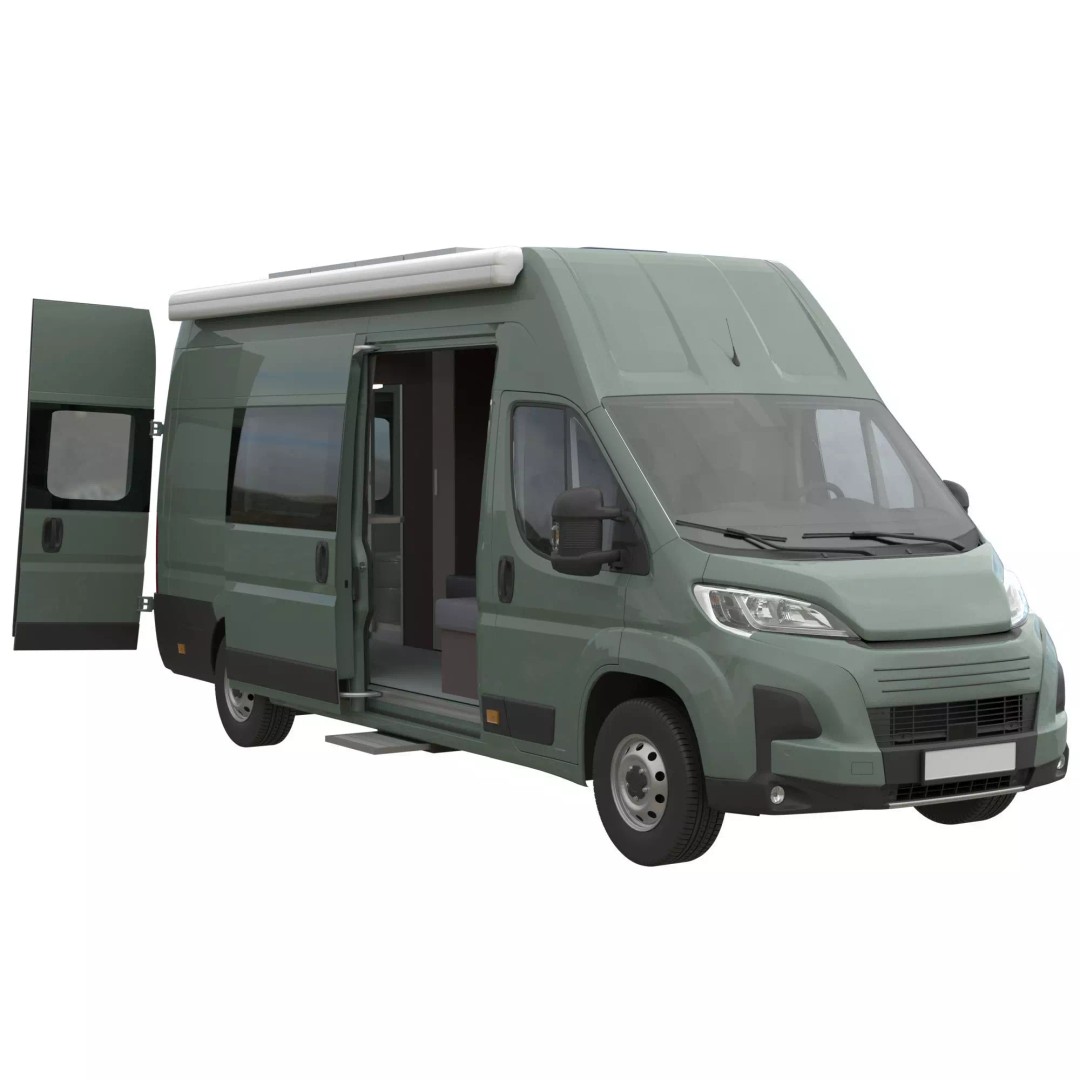 Camper Van L4H3 3D Model – Detailed Vehicle for Archviz and Animation - View 2
