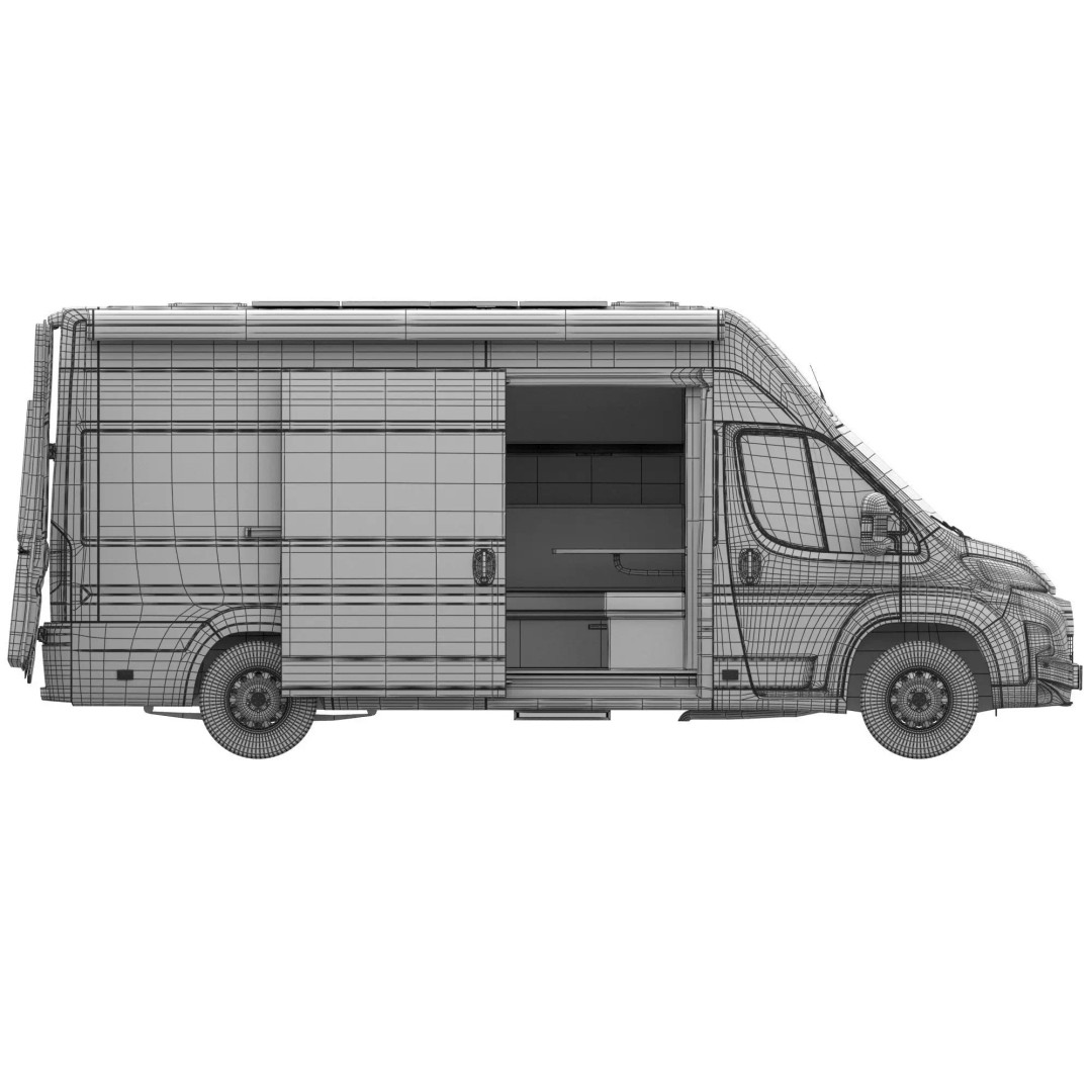 Camper Van L4H3 3D Model – Detailed Vehicle for Archviz and Animation - View 20
