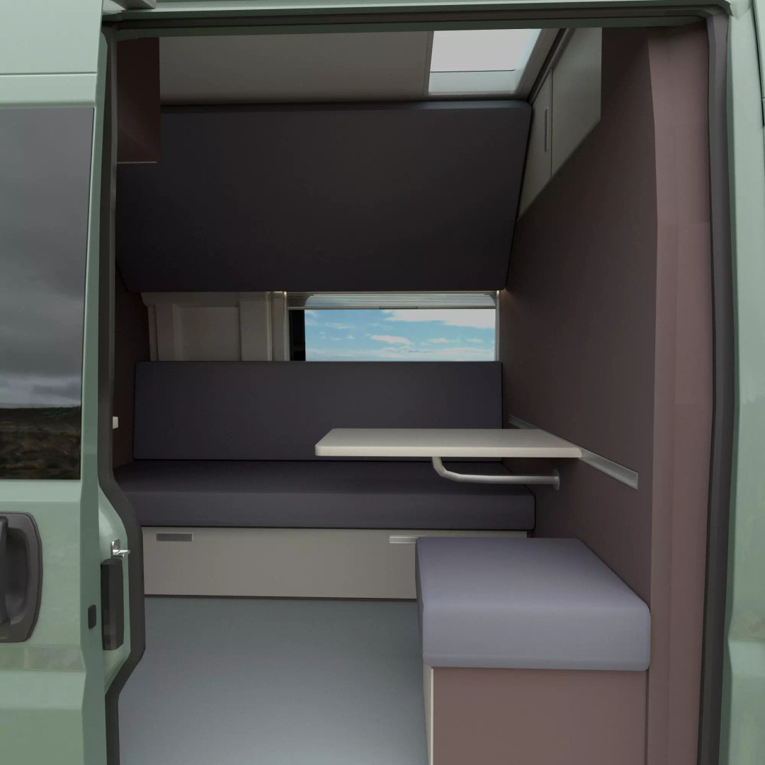 Camper Van L4H3 3D Model – Detailed Vehicle for Archviz and Animation - View 23