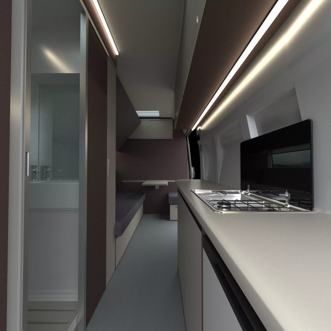 Camper Van L4H3 3D Model – Detailed Vehicle for Archviz and Animation - View 26