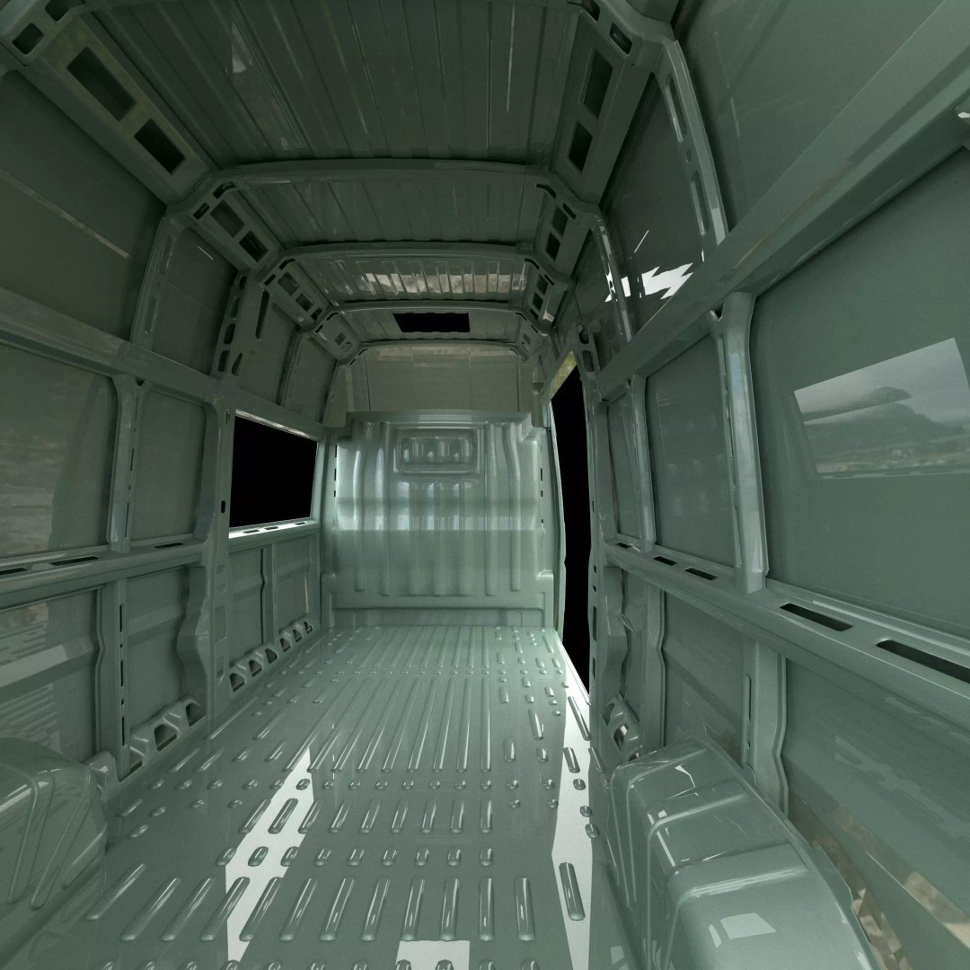 Camper Van L4H3 3D Model – Detailed Vehicle for Archviz and Animation - View 27