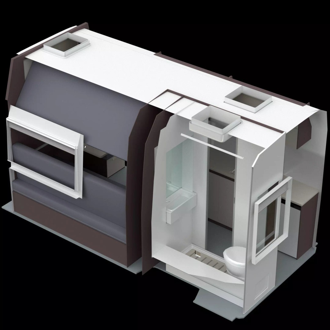 Camper Van L4H3 3D Model – Detailed Vehicle for Archviz and Animation - View 30